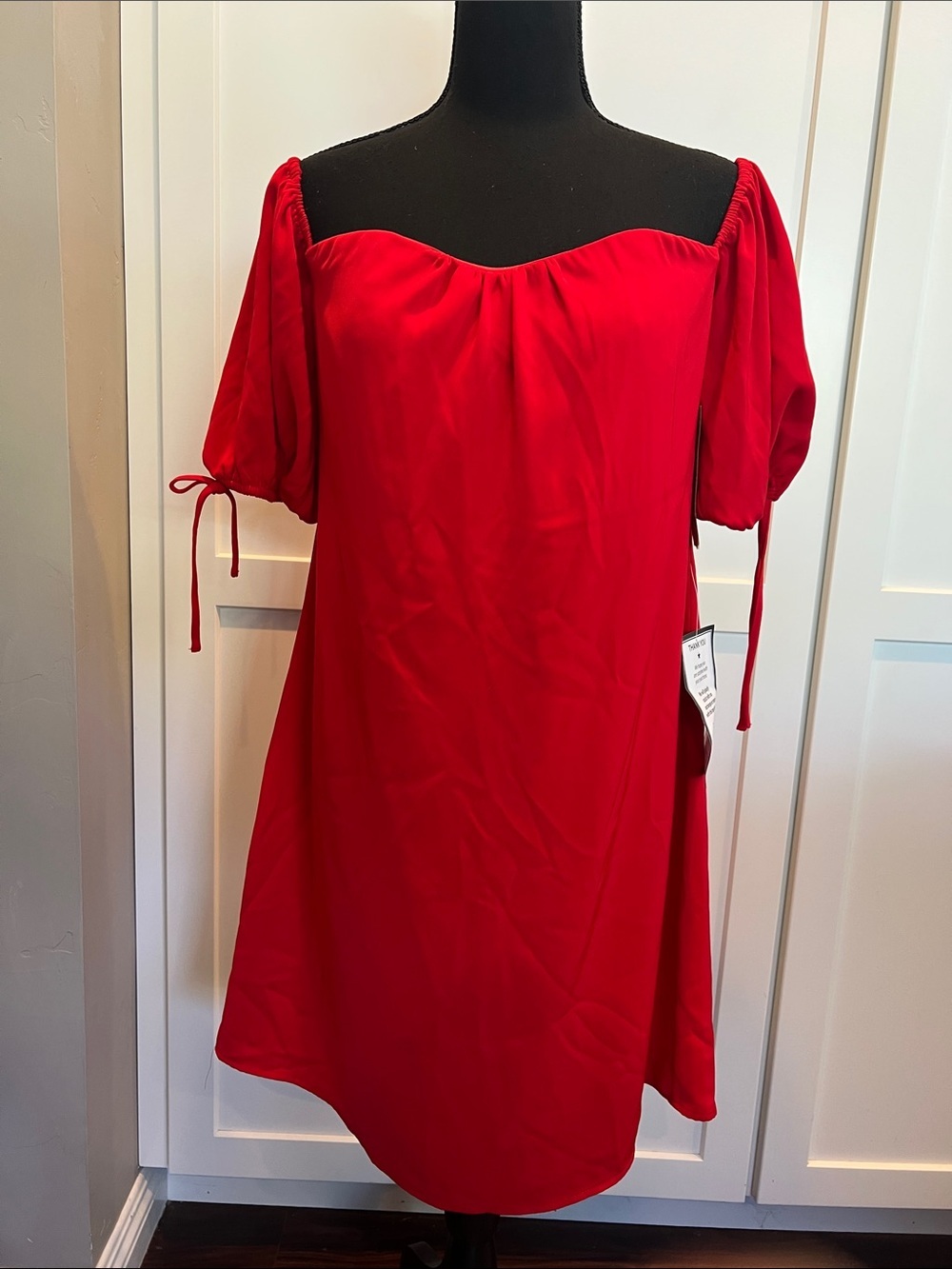 RACHEL Rachel Roy Red Off-The-Shoulder Sweetheart Mini Dress NWT Size 8